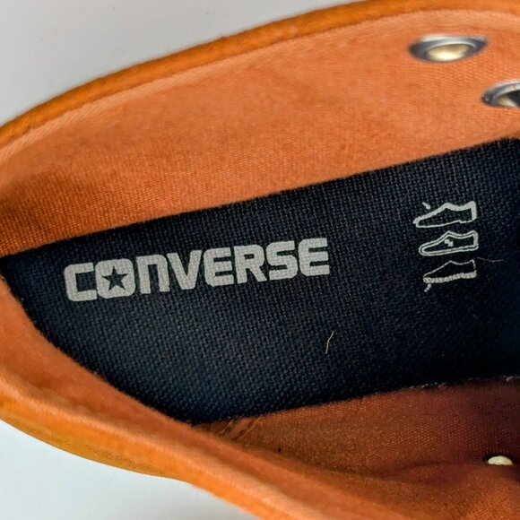 Converse Chuck Taylor All Star Cognac Brown Leather High-top Sneakers M8.5 W10.5 - Picture 12 of 16